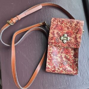 Patricia Nash Red Floral Crossbody Bag